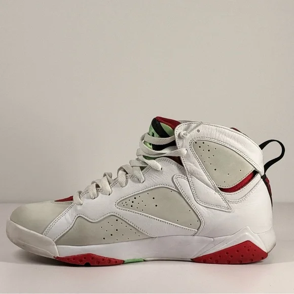 Air Jordan 7 Retro Hare White True Red Men's Size 12 - 304775-125 - Picture 4 of 13